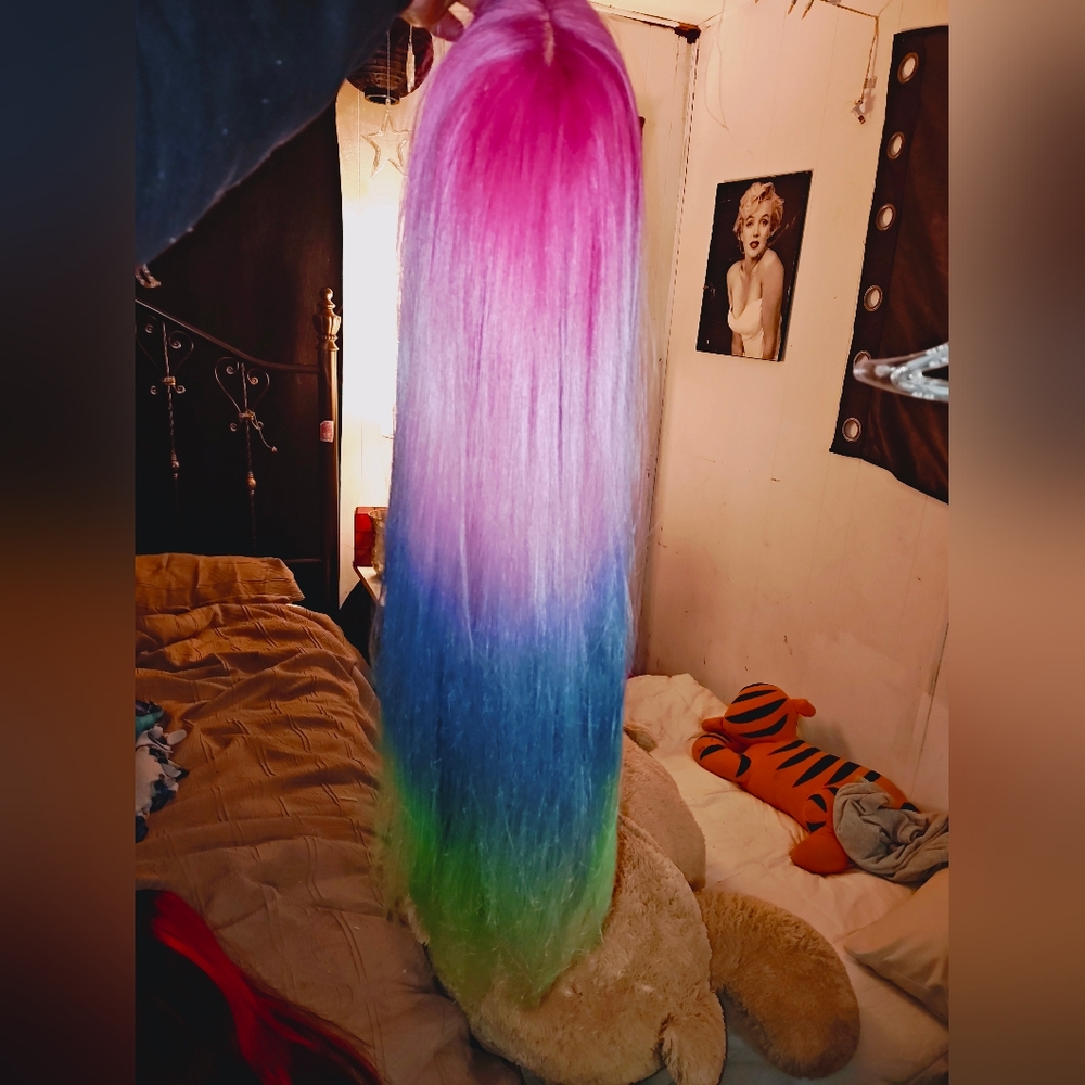 Vibrant Multicolor Hair Extension